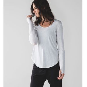 Lululemon Yogini 5 Year Long Sleeve Tee Grey